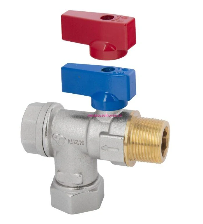 Rohový kulový kohout 3/4"s půlšroubením a filtrem