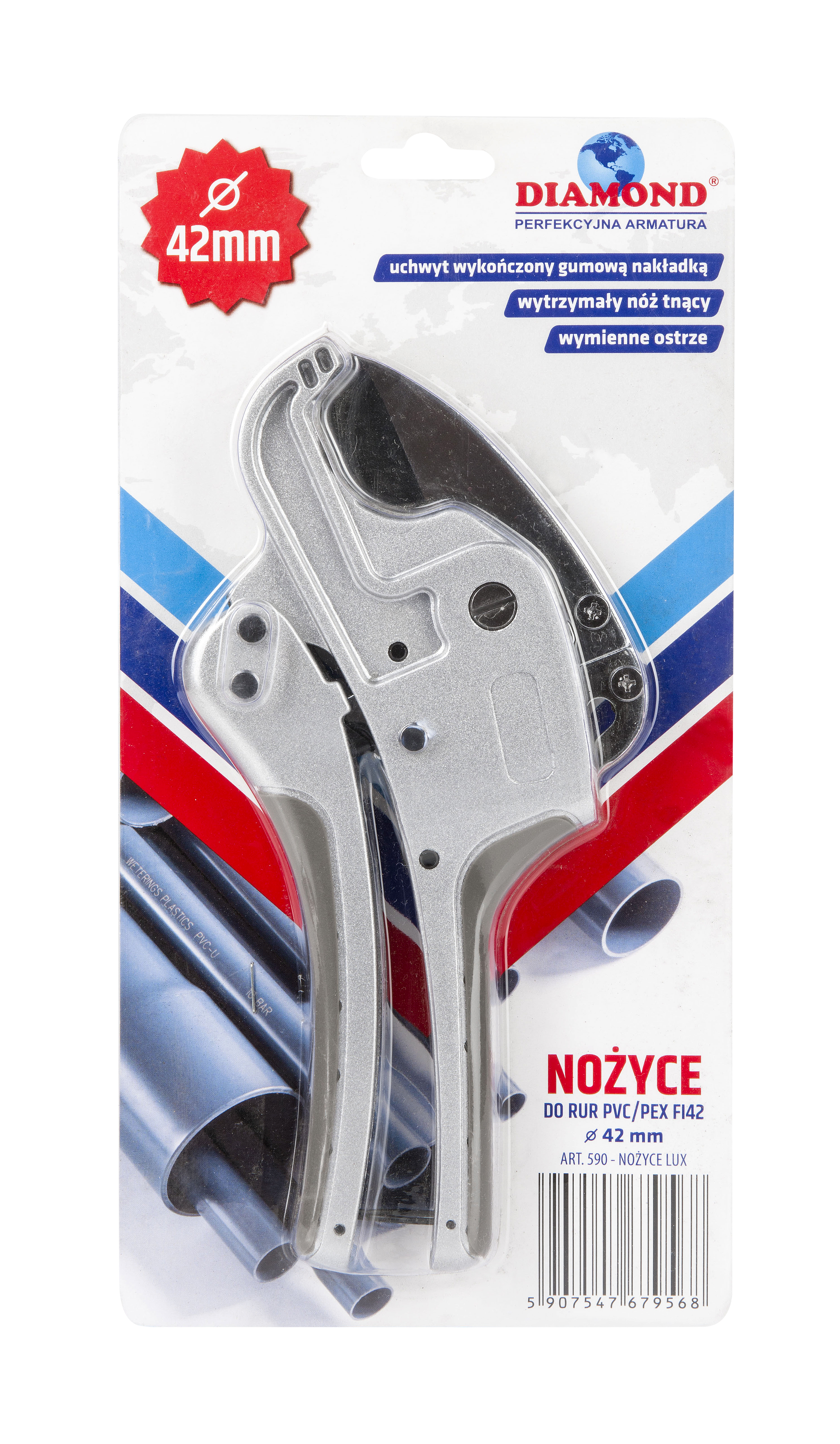 Nůžky profi na roury PE,PPR,PCV,PEX do 42mm