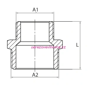 Diamond Vsuvka redukovaná mosazná 6/4"x3/4"