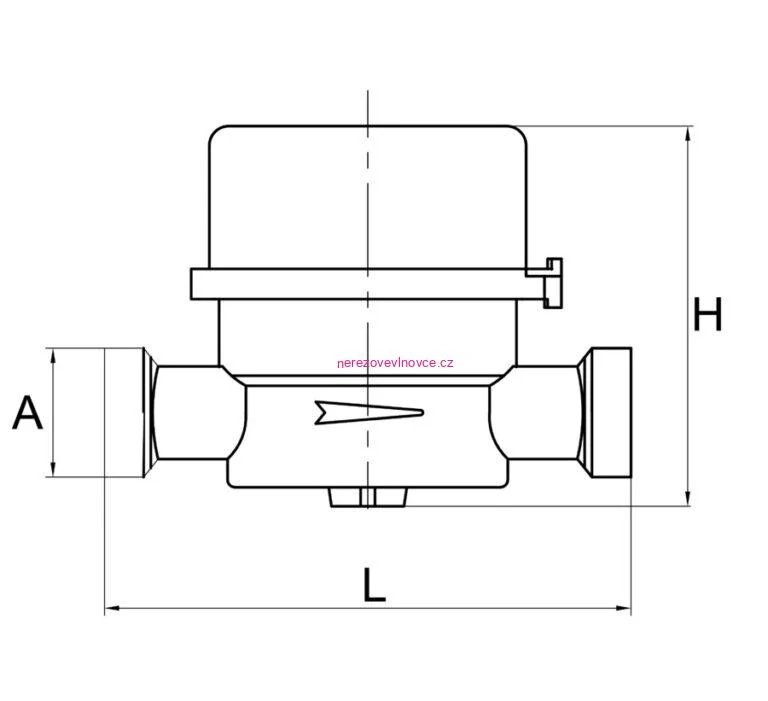 Domovní vodoměr 3/4"-4 antimagnetický