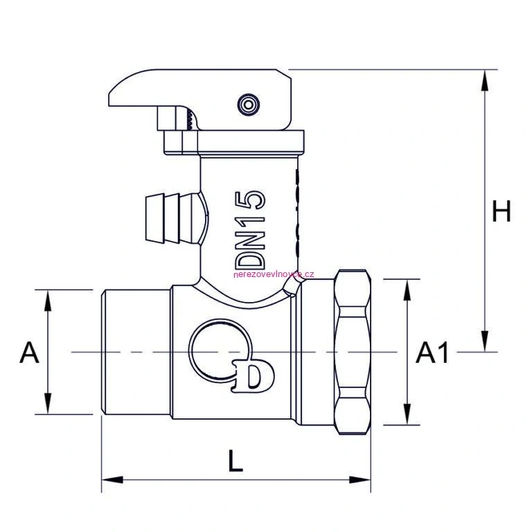 Bezpečnostní ventil 3/4"  premium k ohřívači