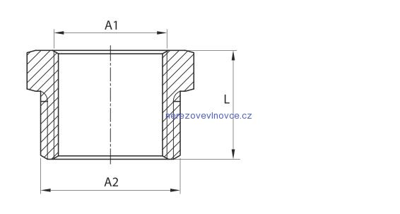 Mosazná redukce k manometru 1/2" x 1/4"