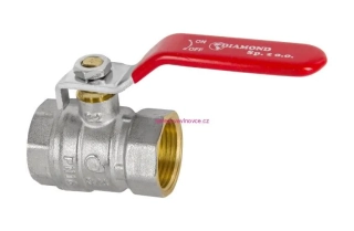 Kulový kohout 2"Diamond vnitřní závity s červenou pákou