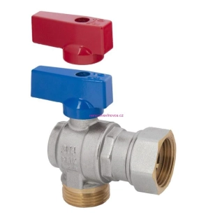 Rohový kulový kohout 3/4" s půlšroubením