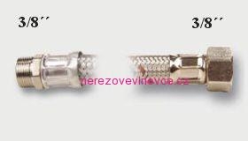 Nerezová flexi hadička Š 3/8" x M 3/8", 30 cm