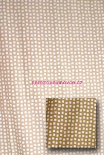 Duschy sprchový závěs Brown/Off White 180 x 200 cm