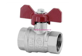 Kulový kohout 3/4"Diamond červený motýl